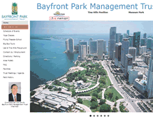 Tablet Screenshot of bayfrontparkmiami.com